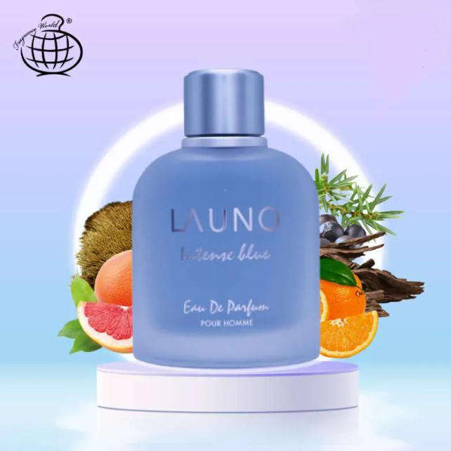 LA UNO Intense Blue Eau De Parfum 100ml  For Men by Fragrance World