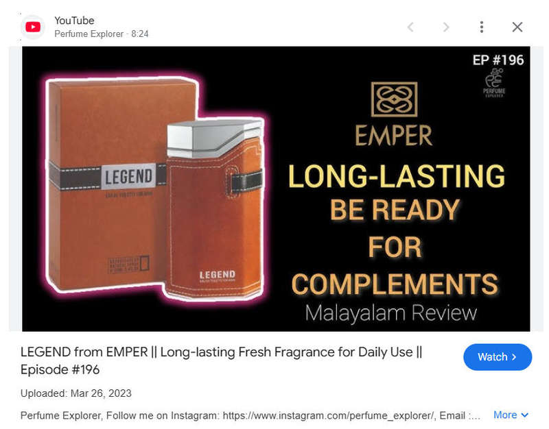 LEGEND by EMPER - Eau de Toilette for Men - Born to be remembered. Made to be a LEGEND.