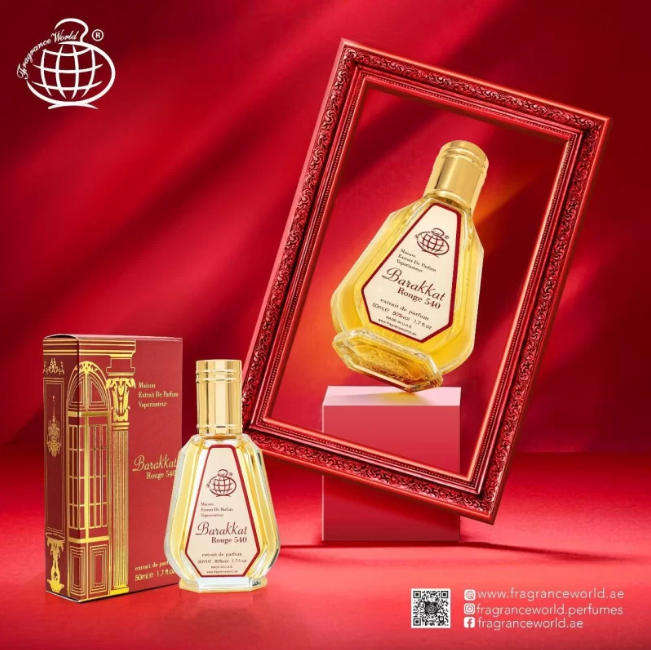 Barakkat Rouge 540 Extrait de Parfum by Fragrance World - Unisex Perfume 50ml