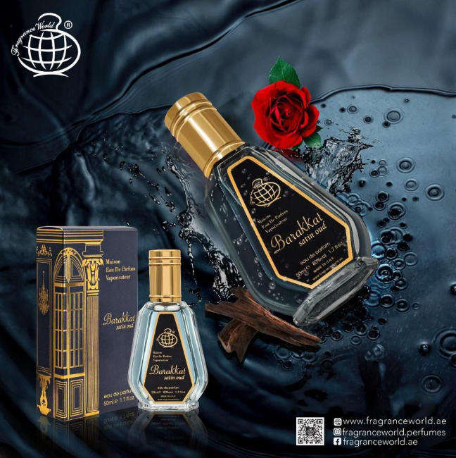Barakkat Satin Oud by Fragrance World - Eau de Parfum for Men (Unisex) 50ml