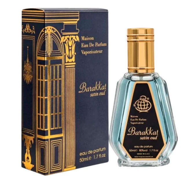 Barakkat Satin Oud by Fragrance World - Eau de Parfum for Men (Unisex) 50ml