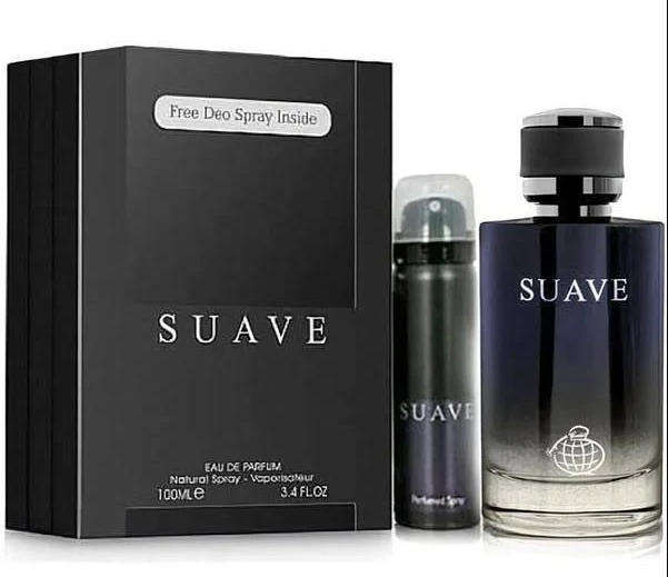 Suave Eau De Parfum by Fragrance World - for Men (100 ml, Gift Pack plus Suave Deodrant spray)