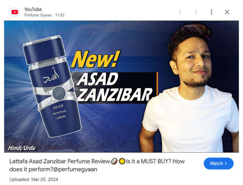 ASAD Zanzibar by Lattafa - Eau de Parfum for Men (New Release) 100ml
