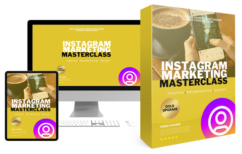 Instagram Marketing Masterclass Tutorial with Video Upgrade Bundle