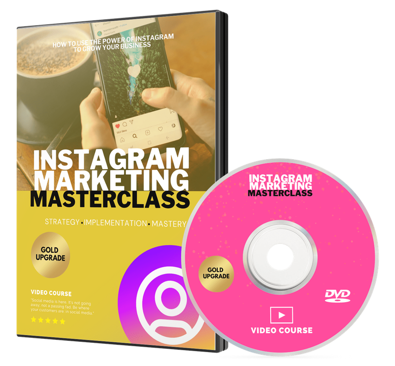 Instagram Marketing Masterclass Tutorial with Video Upgrade Bundle