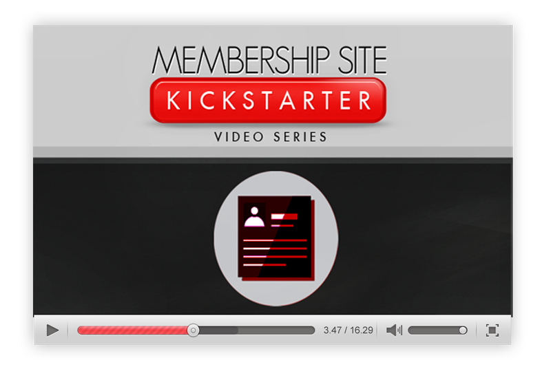 Membership Site Kickstarter Tutorial plus Video Upgrade Bundle
