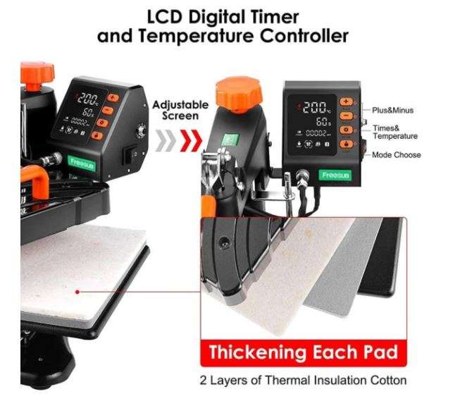 8 in 1 Heat Press Machine combo