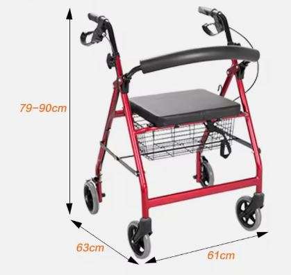 Lightweight Aluminium Adult Elderly Walking Rollator