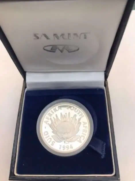 SA MINT - 1994 Silver Conservation ONE RAND  Very low mintage 4,286