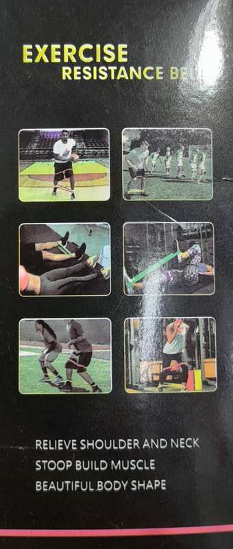 Exercise Resistance band - 5 piece set -  twin pack
