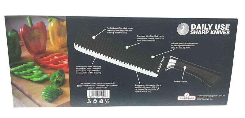 3 Piece non-stick Knife set