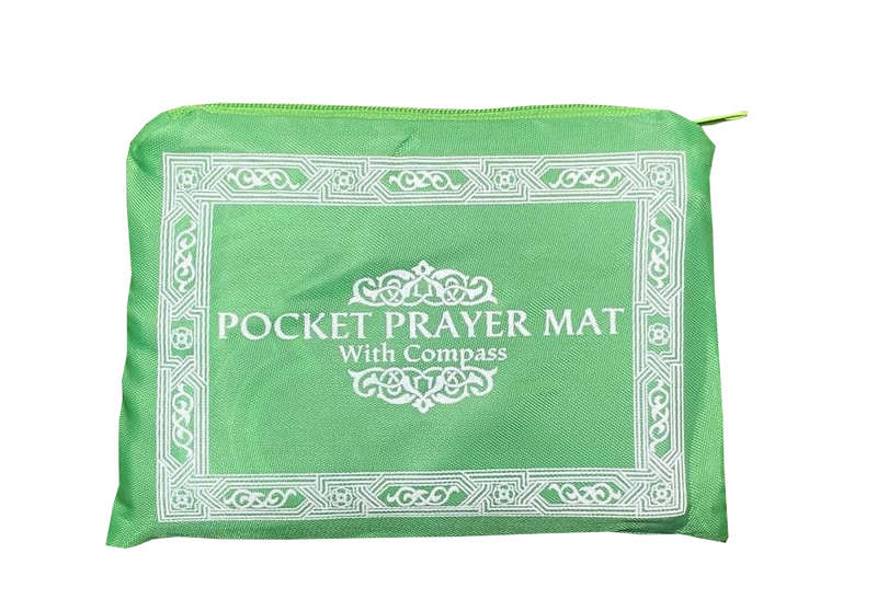 Pocket Prayer Mat with Compass - travel pack of 3