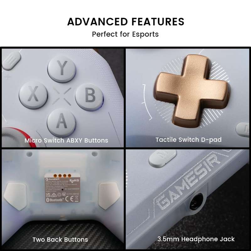 GameSir Cyclone 2 Bluetooth Wireless Multi Platform Controller - White