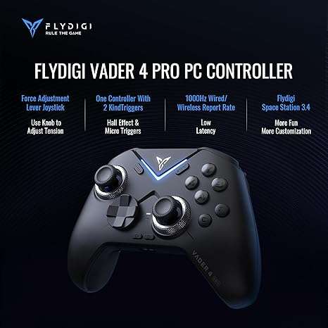 FLYDIGI Vader 4 Pro PC Controller Force Adjustment 1000hz Polling Rate