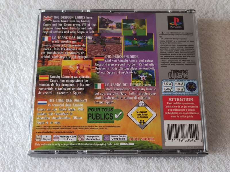 Spyro The Dragon - PS1 / Playstation One Game (PAL)