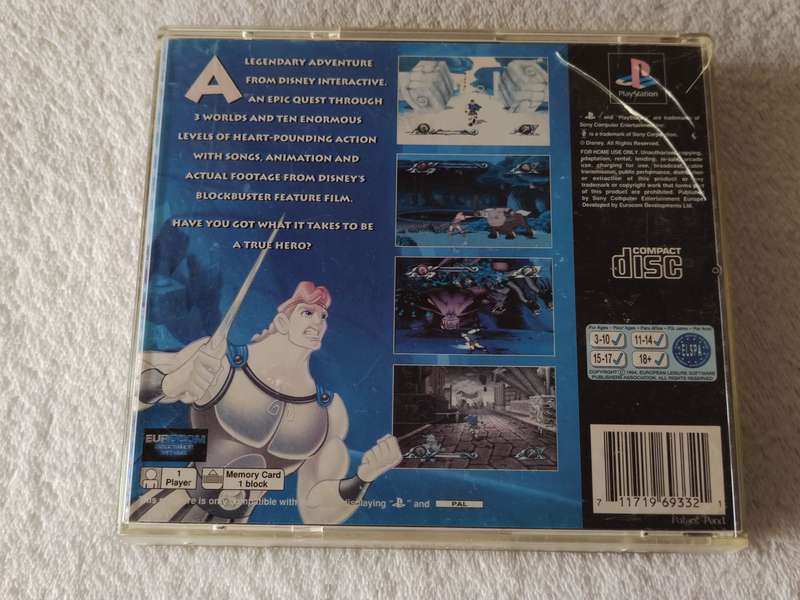 Disney's Action Game Featuring Hercules - PS1 / Playstation One Game (PAL)
