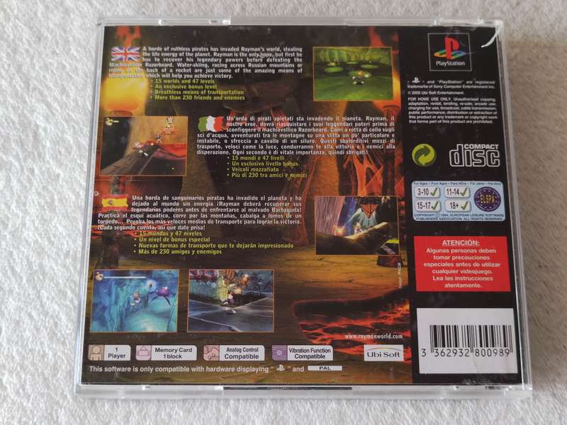 Rayman 2 The Great Escape - PS1 / Playstation One Game (PAL)