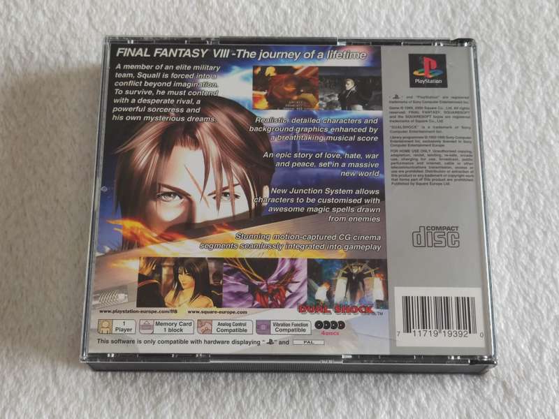 Final Fantasy VIII - PS1 / Playstation One Game (PAL)