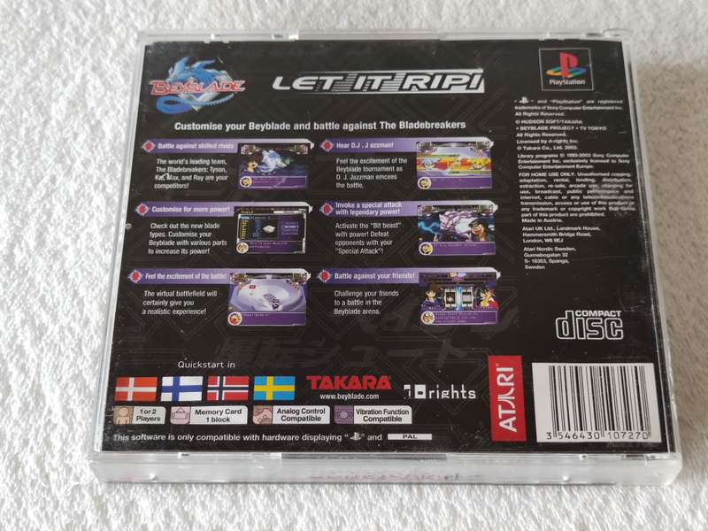 Beyblade - PS1 / Playstation One Game (PAL)