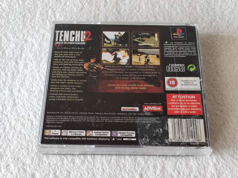 Tenchu 2: Birth Of The Stealth Assassins - PS1 / Playstation One Game (PAL)