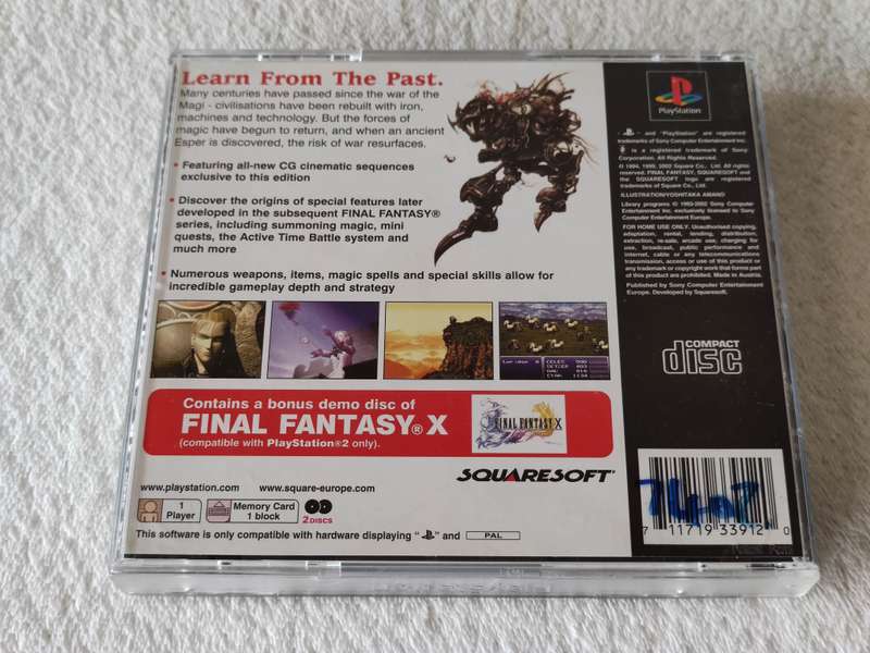 Final Fantasy VI - PS1 / Playstation One Game (PAL)