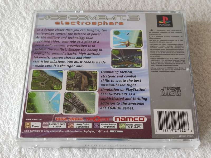 Ace Combat 3 - PS1 / Playstation One Game (PAL)