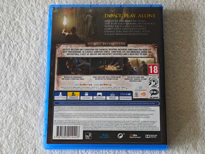 The Dark Pictures Anthology: House Of Ashes - PS4 / Playstation 4 Game