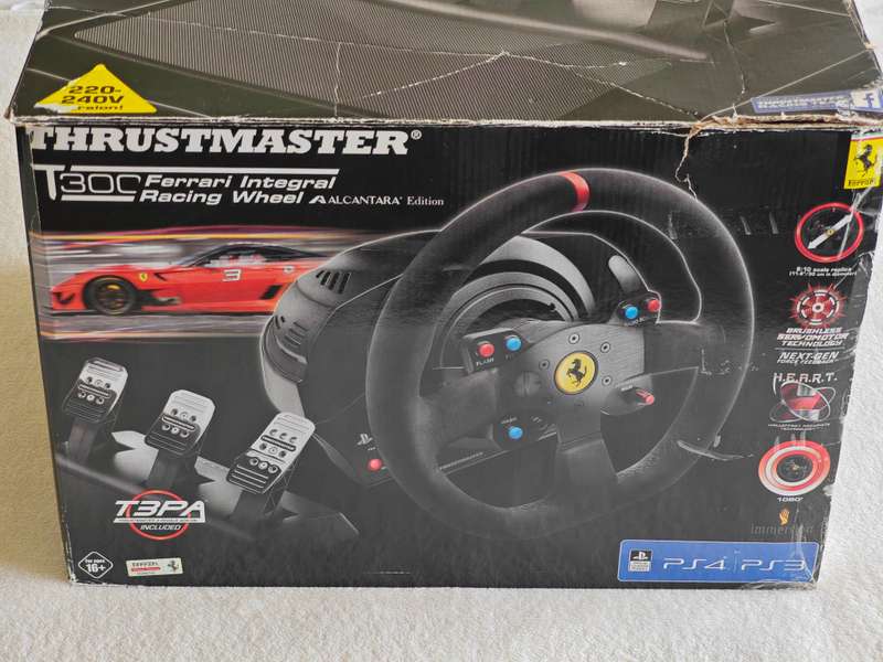 Thrustmaster T300 Ferrari Integral Racing Wheel Alcantara Edition - (PS5, PS4, PS3)