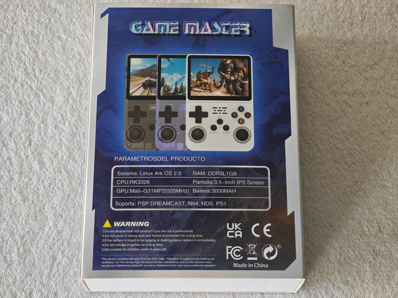 R36S Retro Handheld Video Game Console - 64GB Purple