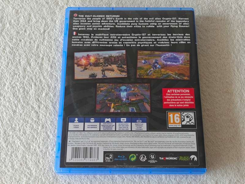 Destroy All Humans - PS4 / Playstation 4 Game