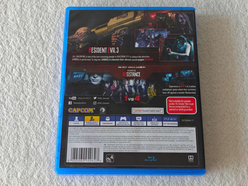 Resident Evil 3 - PS4 / Playstation 4 Game