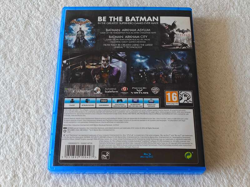 Batman Return To Arkham - PS4 / Playstation 4 Game