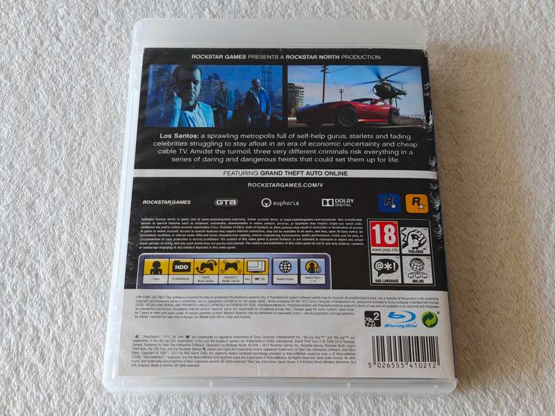 GTA 5 / Grand Theft Auto V - PS3/Playstation 3 Game