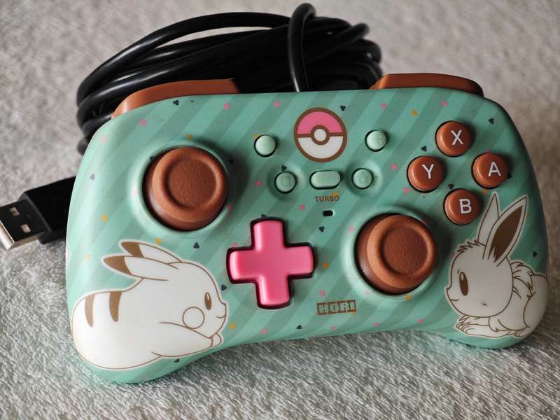 Hori Horipad Mini Wired Nintendo Switch Controller - Pokemon: Pikachu & Eevee