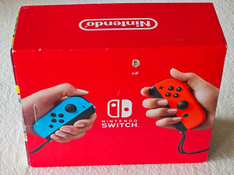 V2 Nintendo Switch Console - Neon Red & Blue