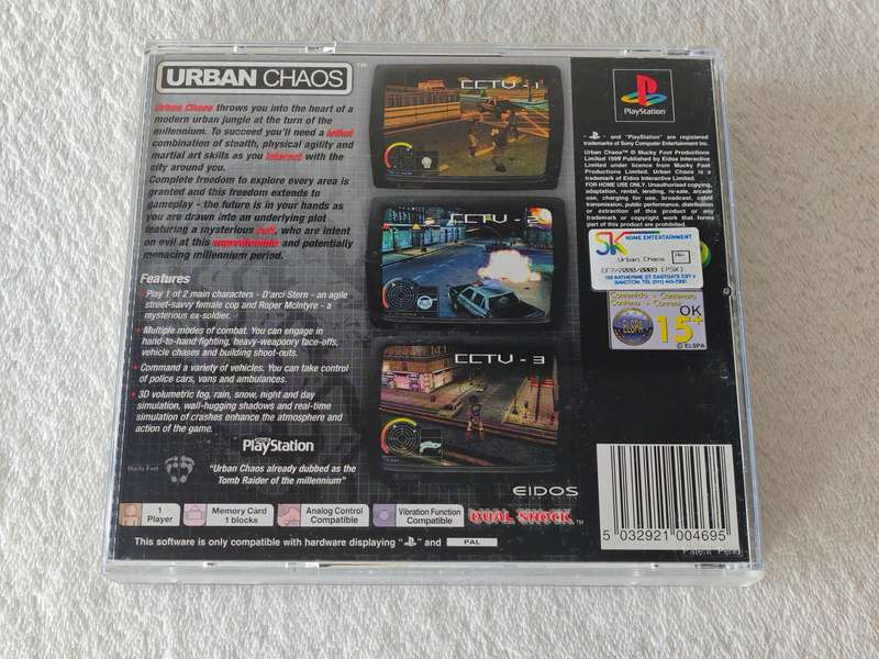 Urban Chaos - PS1 / Playstation One Game (PAL)