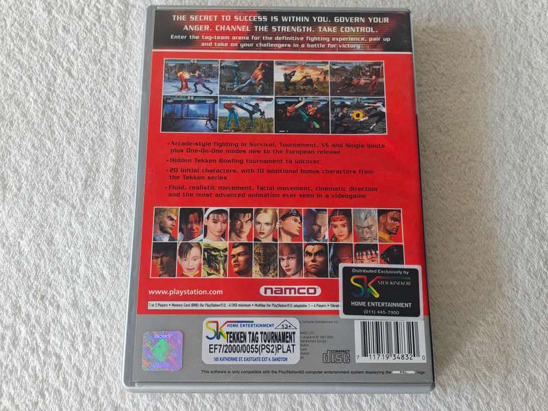 Tekken Tag Tournament - PS2/Playstation 2 Game (PAL)