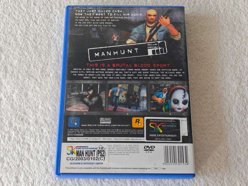 Manhunt - PS2/Playstation 2 Game (PAL)