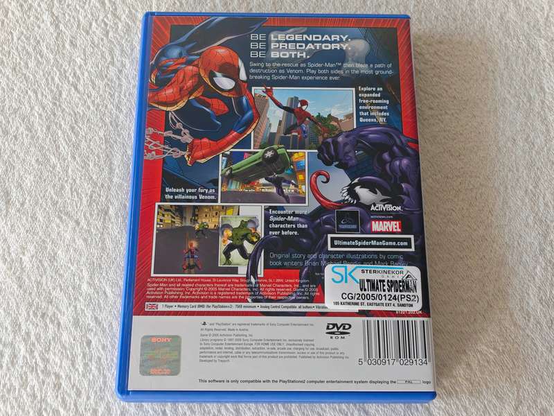 Ultimate Spider-Man - PS2/Playstation 2 Game (PAL)