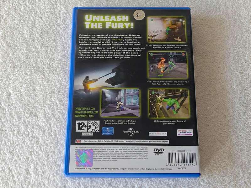 The Hulk - PS2/Playstation 2 Game (PAL)