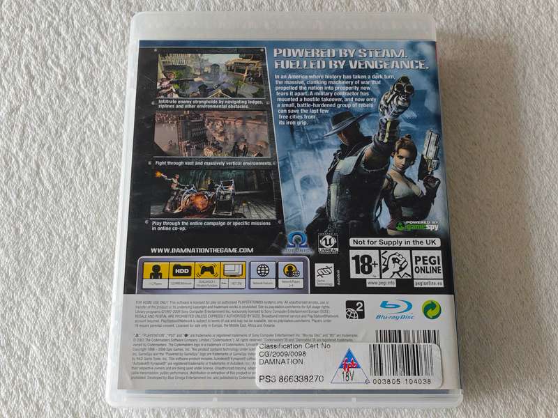 Damnation - PS3/Playstation 3 Game