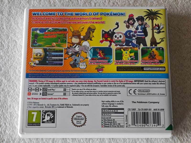 Pokemon Sun - Nintendo 3DS Game (EUR)