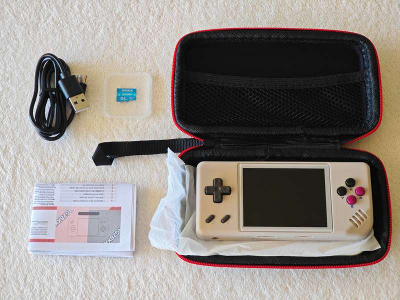 Anbernic RG28XX Portable Retro Handheld Game Console 64GB Gray