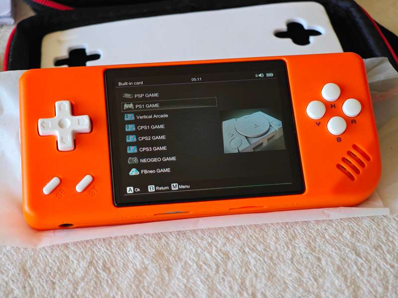 Anbernic RG28XX Portable Retro Handheld Game Console 64GB Lava Orange