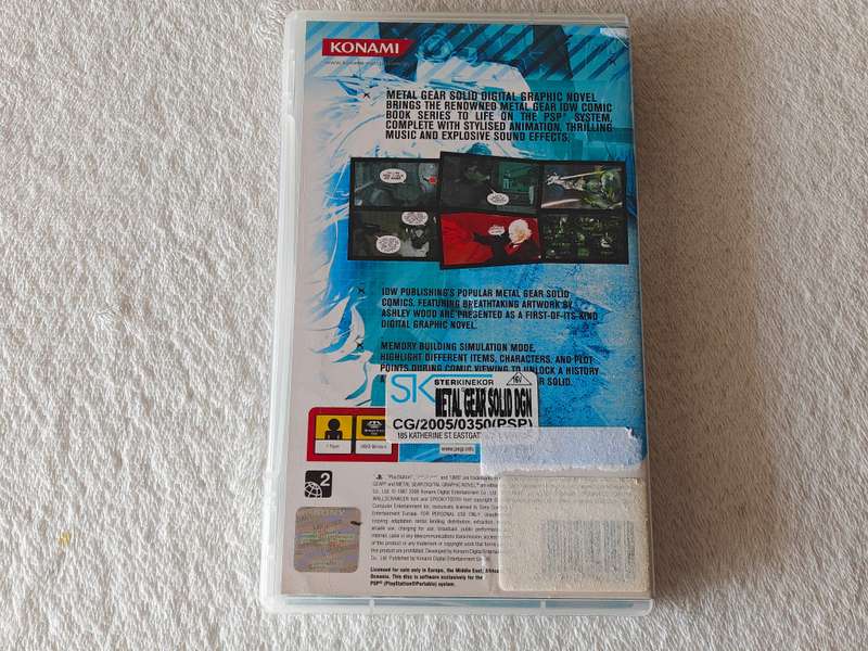 Metal Gear Solid Digital Graphic Novel - PSP / Playstation Portable Game