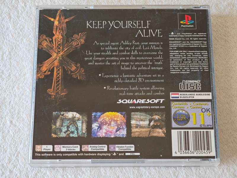 Vagrant Story - PS1 / Playstation One Game (PAL)