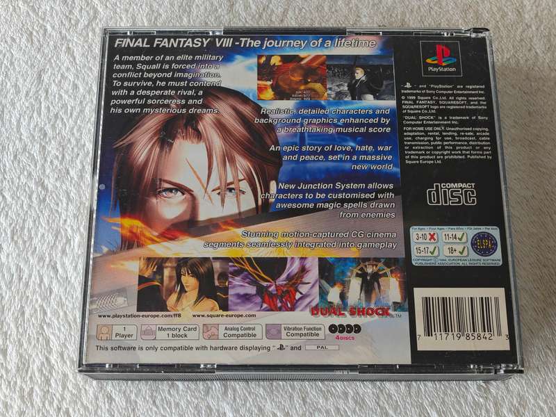 Final Fantasy VIII - PS1 / Playstation One Game (PAL)