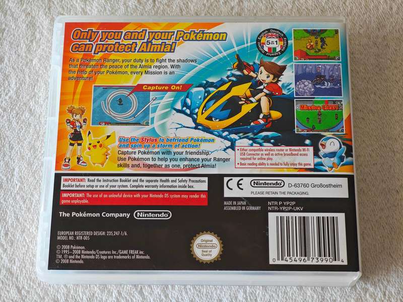 Pokemon Ranger: Shadows Of Almia - Nintendo DS Game