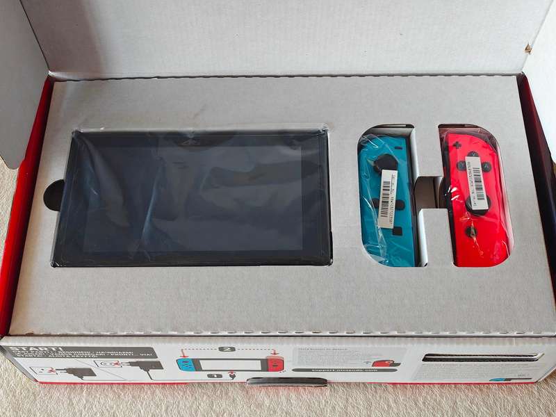 V2 Nintendo Switch Console - Neon Red & Blue