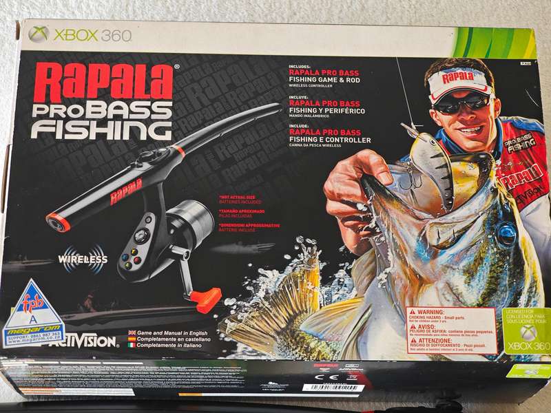 Rapala Pro Bass Fishing + Fishing Rod - Xbox 360 Game (PAL)
